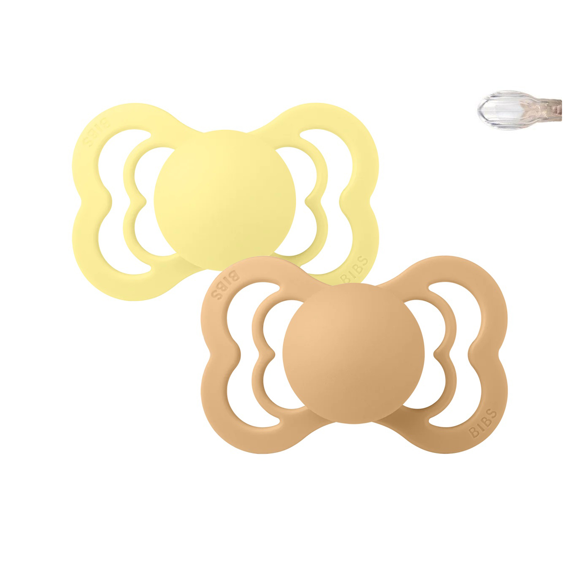 CHUPETAS BIBS SUPREME SILICONE DESERT SAND / SUNSHINE