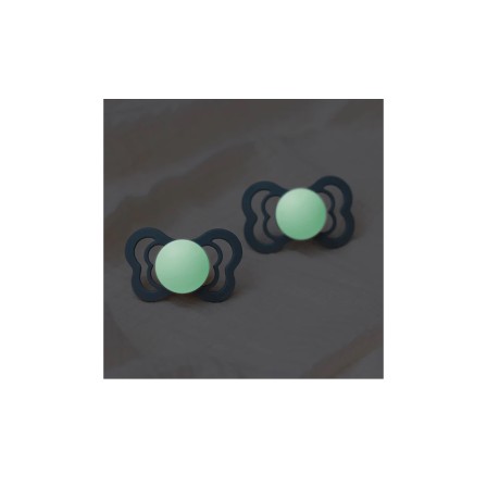 CHUPETAS BIBS NOTURNAS SUPREME SILICONE SAGE / CLOUD