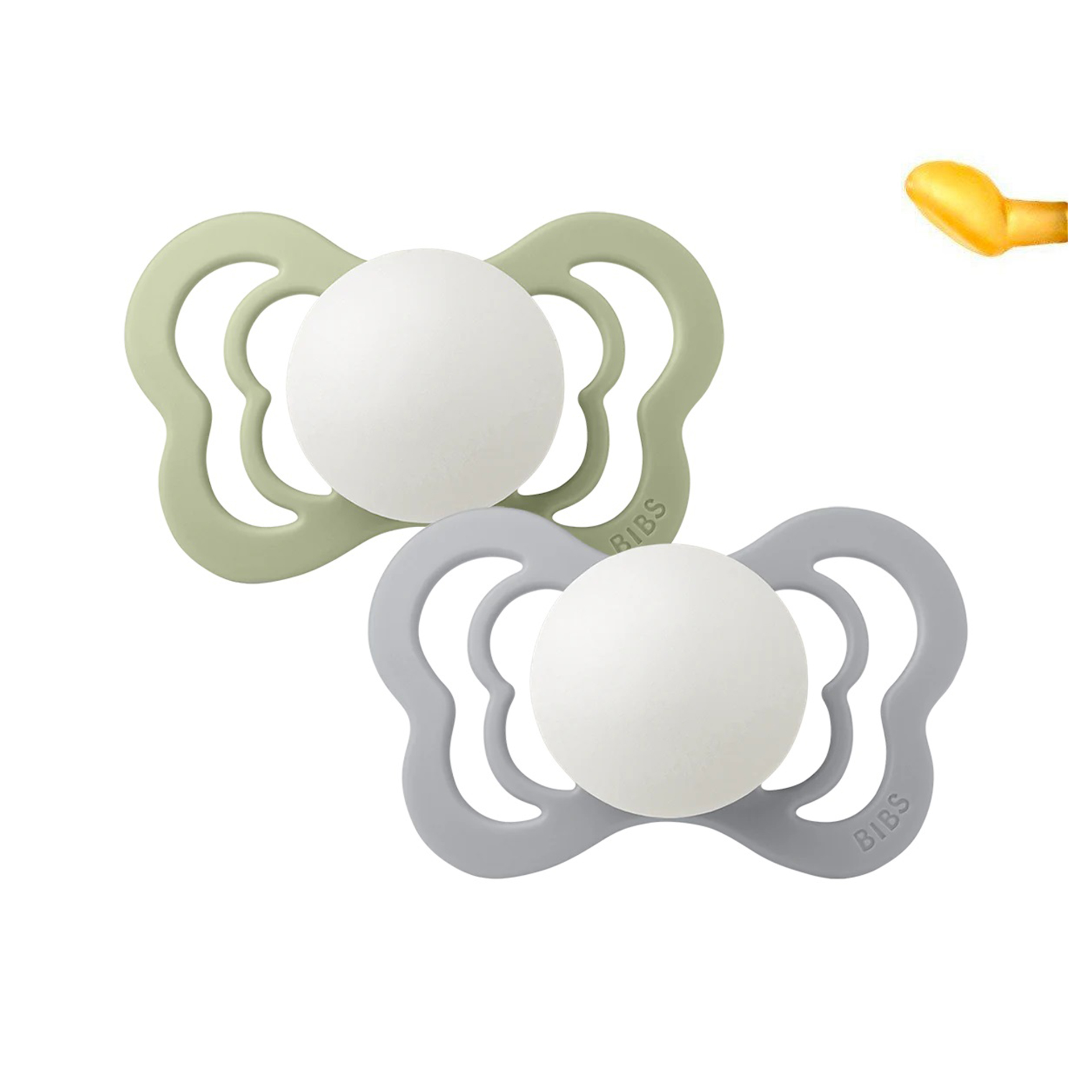 CHUPETAS BIBS NOTURNAS COUTURE LATEX SAGE / CLOUD