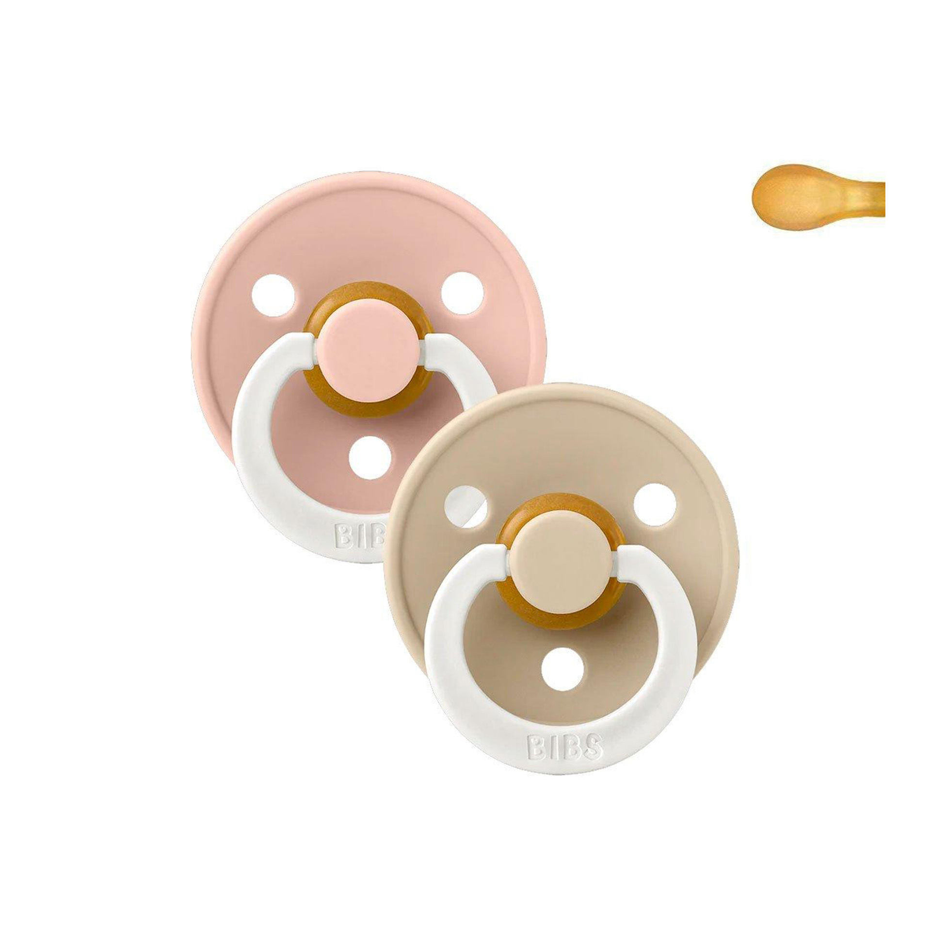 CHUPETAS BIBS NOTURNAS COLOURS SIMÉTRICAS BLUSH / VANILLA
