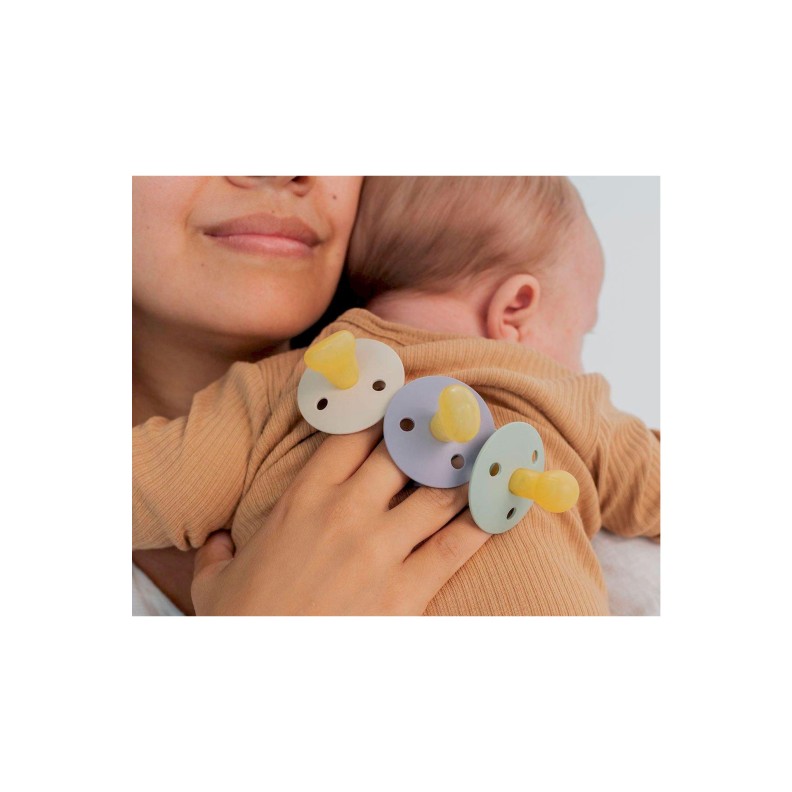 CHUPETAS BIBS NOTURNAS COLOURS SIM�TRICAS BLUSH / VANILLA