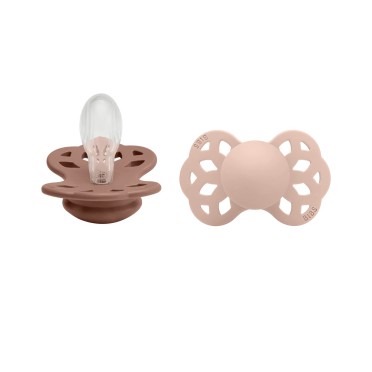 CHUPETAS BIBS INFINITY SIMÉTRICAS BLUSH / WOODCHUCK