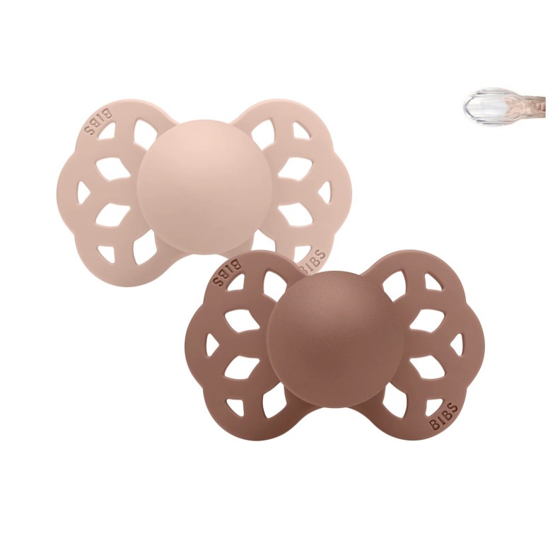 CHUPETAS BIBS INFINITY SIMTRICAS BLUSH / WOODCHUCK