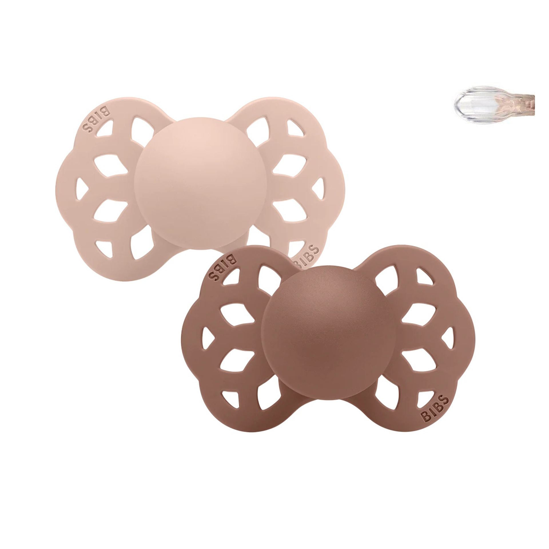 CHUPETAS BIBS INFINITY SIMÉTRICAS BLUSH / WOODCHUCK