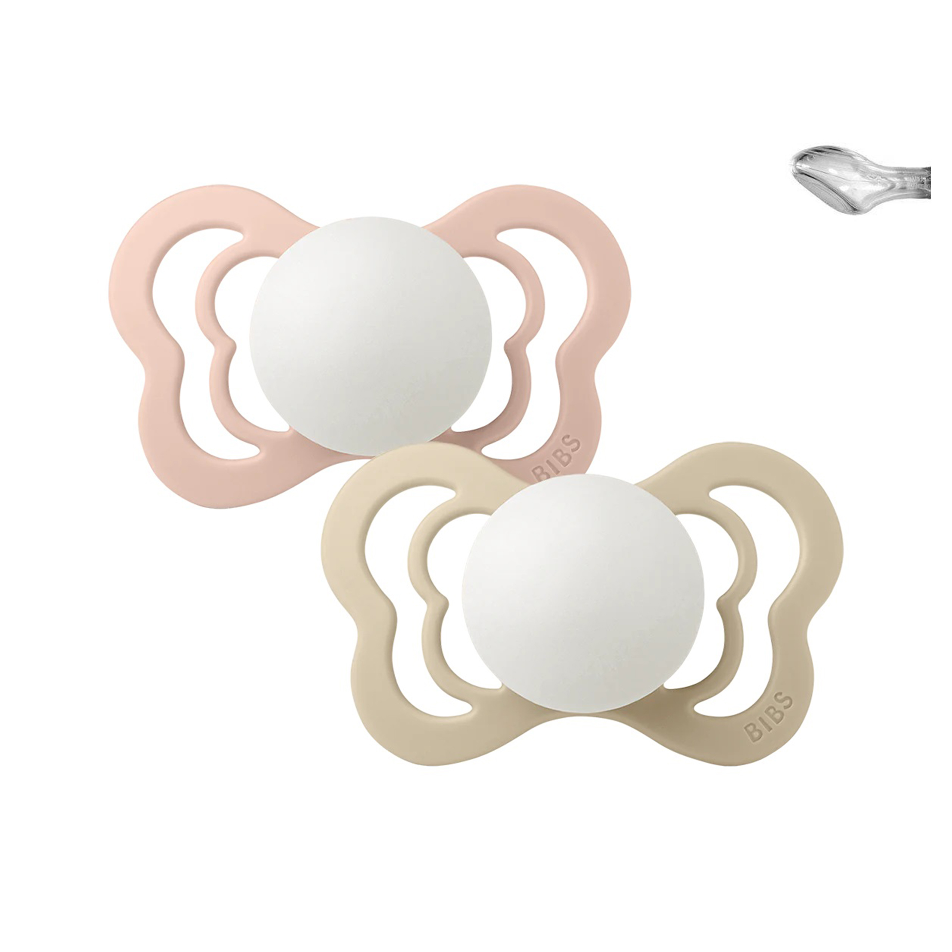 CHUPETAS BIBS NOTURNAS COUTURE SILICONE BLUSH / VANILLA