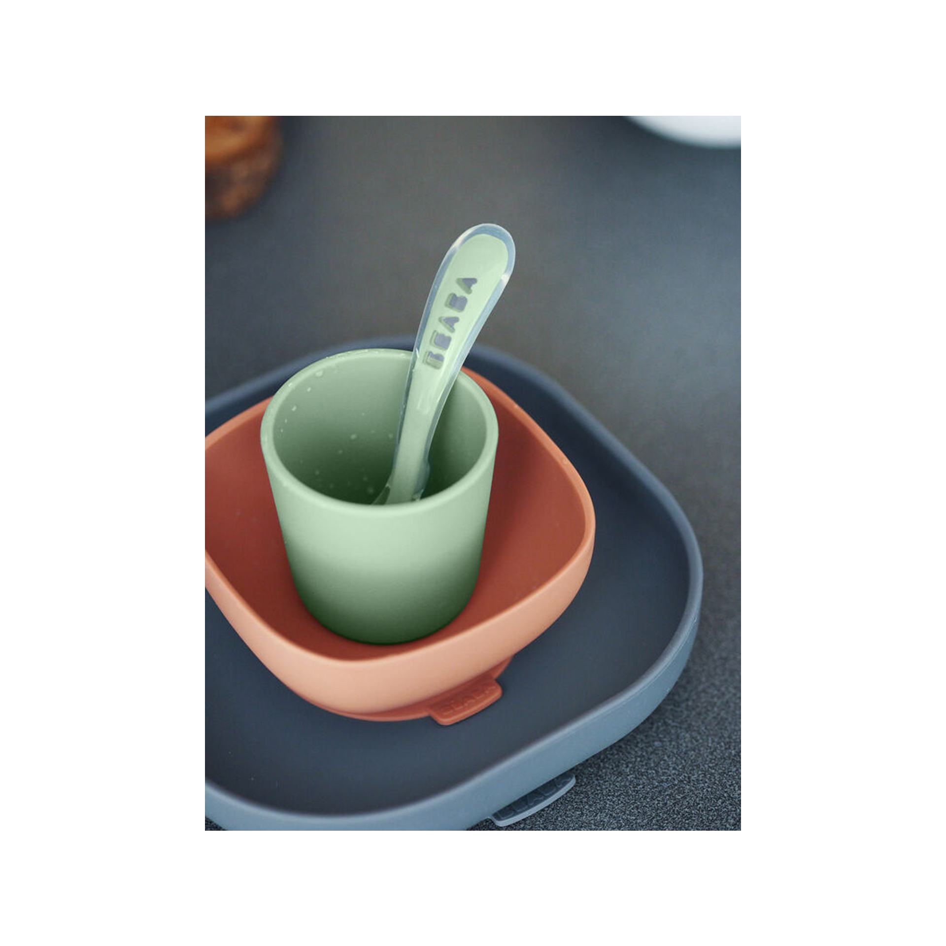 CONJUNTO DE REFEIÇÃO 4 PEÇAS SILICONE