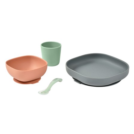 CONJUNTO DE REFEIÇÃO 4 PEÇAS SILICONE