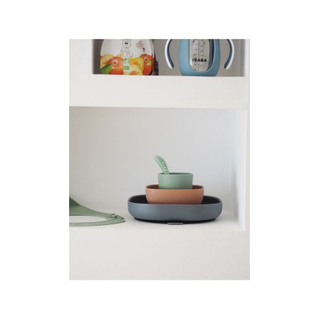 CONJUNTO DE REFEIÇÃO 4 PEÇAS SILICONE
