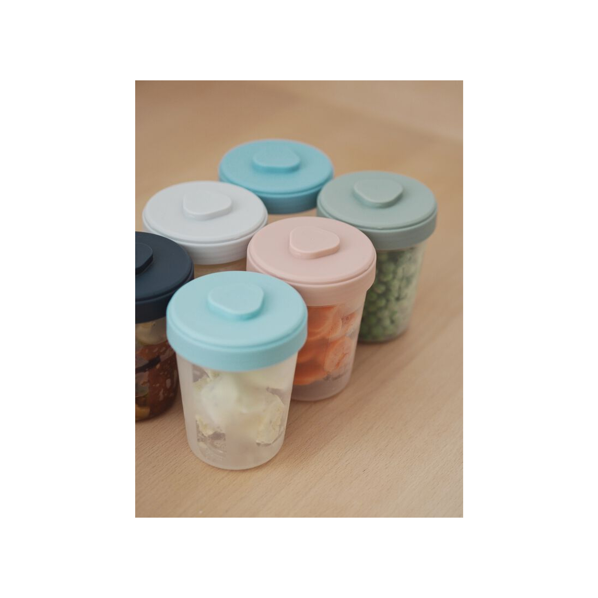 SET 6 COPOS DE ARMAZENAMENTO CLIP 2ª IDADE 250ML