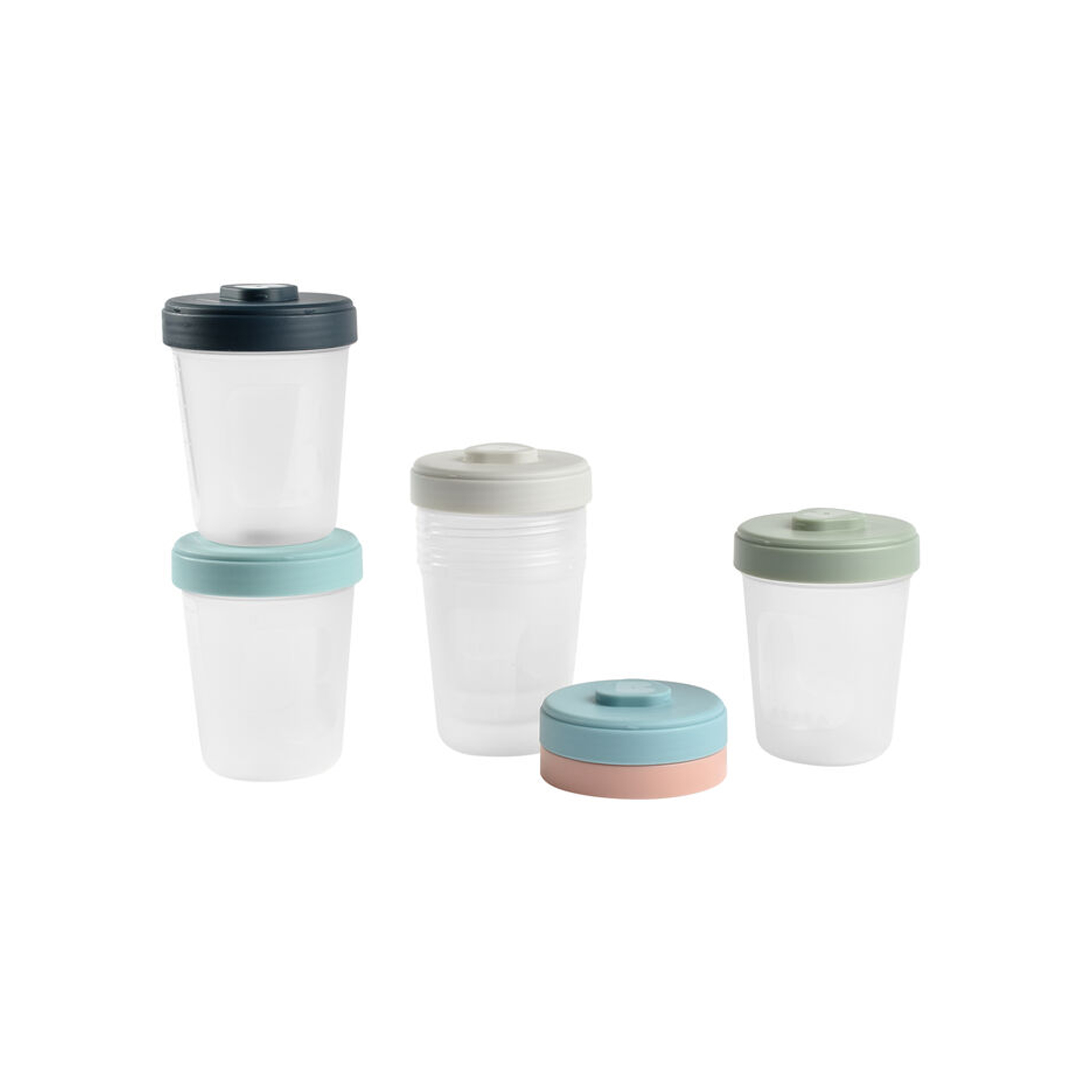 SET 6 COPOS DE ARMAZENAMENTO CLIP 2ª IDADE 250ML