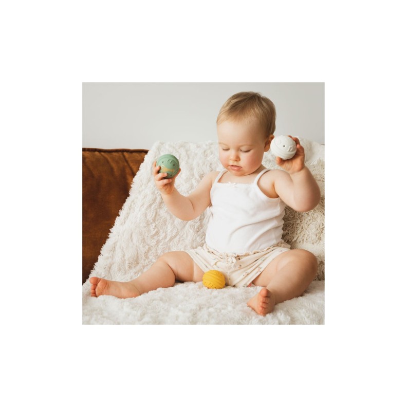 AUDI��O: 3 BOLAS PEQUENAS MUSICAIS SOPHIE LA GIRAFE