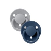 CHUPETAS BIBS DE LUX SILICONE CLOUD/STEEL BLUE