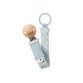 PRENDE CHUPETAS BIBS TRENZADO BABY BLUE/IVORY
