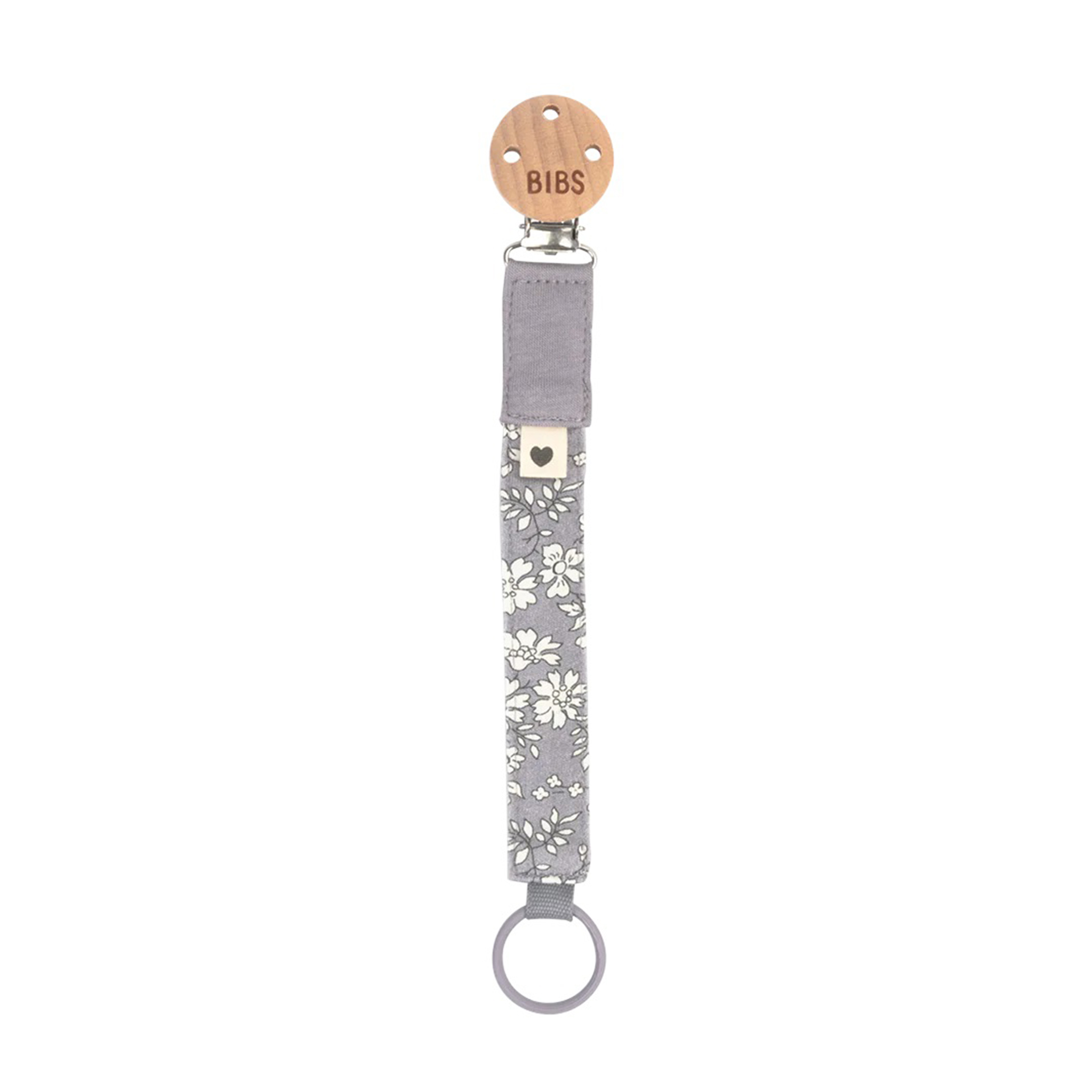 PRENDE CHUPETAS BIBS LIBERTY FOSSIL GREY