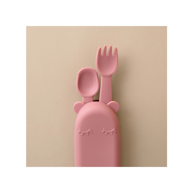 TALHERES FEEDIE COM BOLSA SILICONE