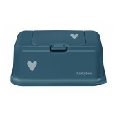 PORTA-TOALHITAS FUNKYBOX CORAZON PETROLEO