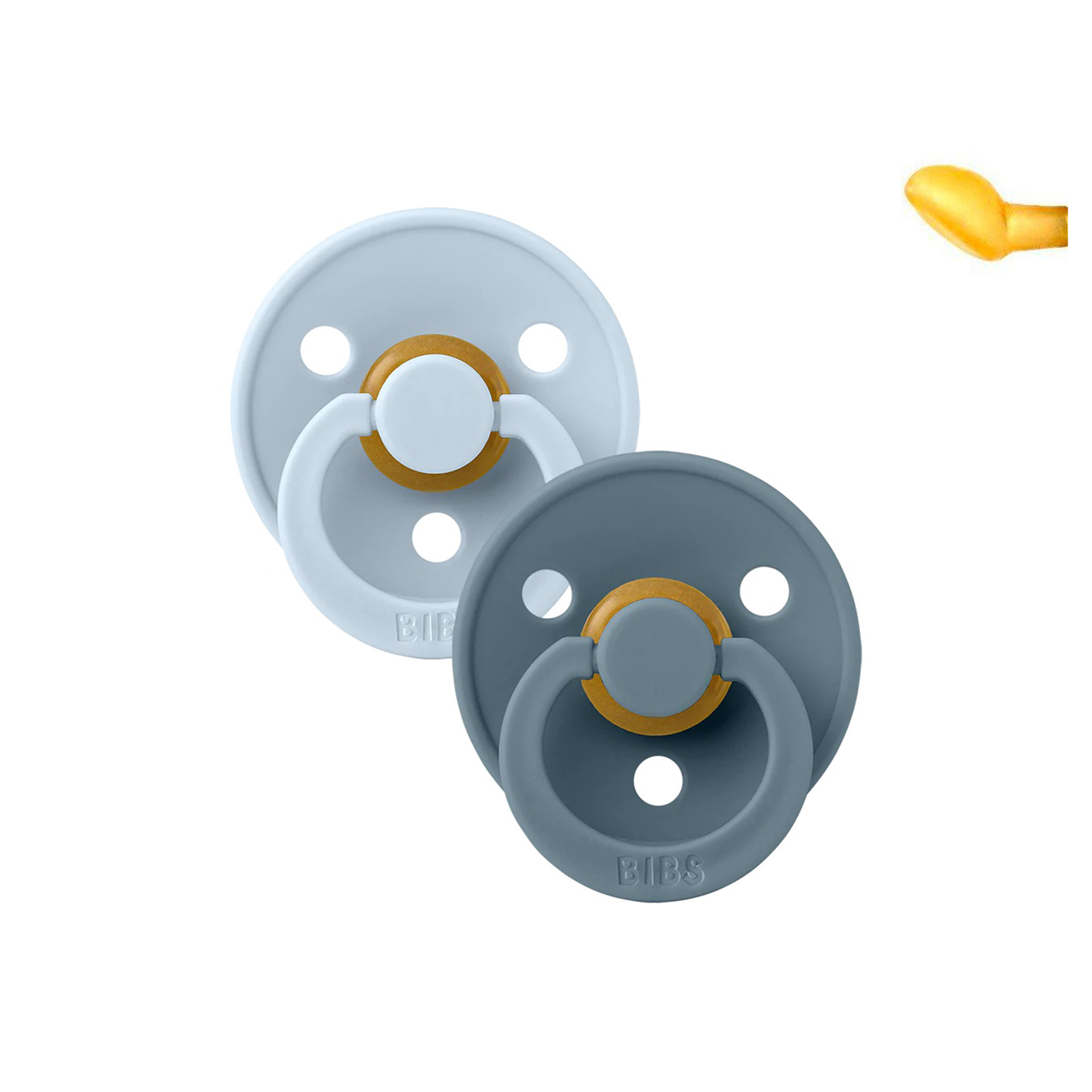 CHUPETAS BIBS COLOURS ANATÓMICAS BABY BLUE / PETROL