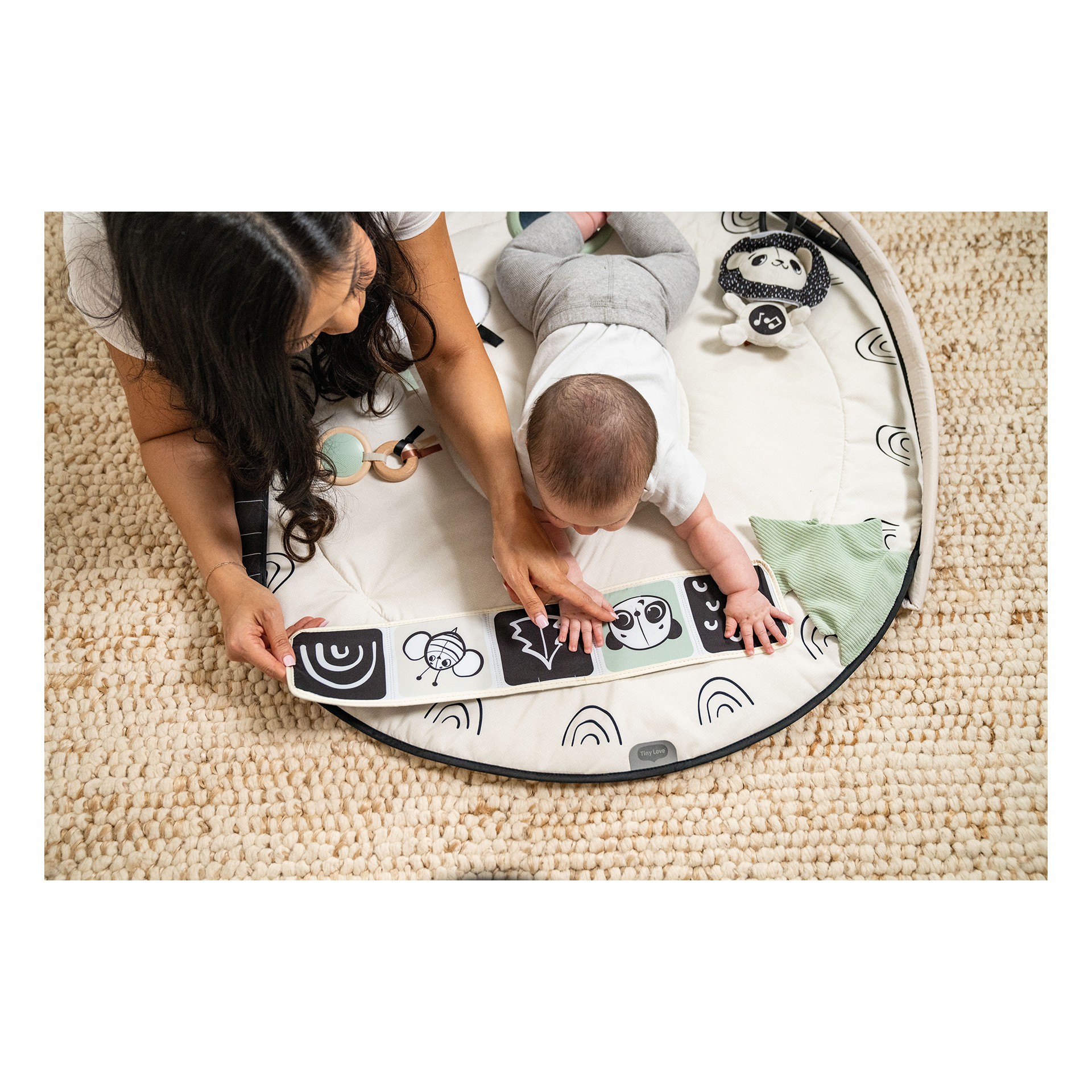 TAPETE DE ATIVIDADES GYMINI BLACK & WHITE DECOR