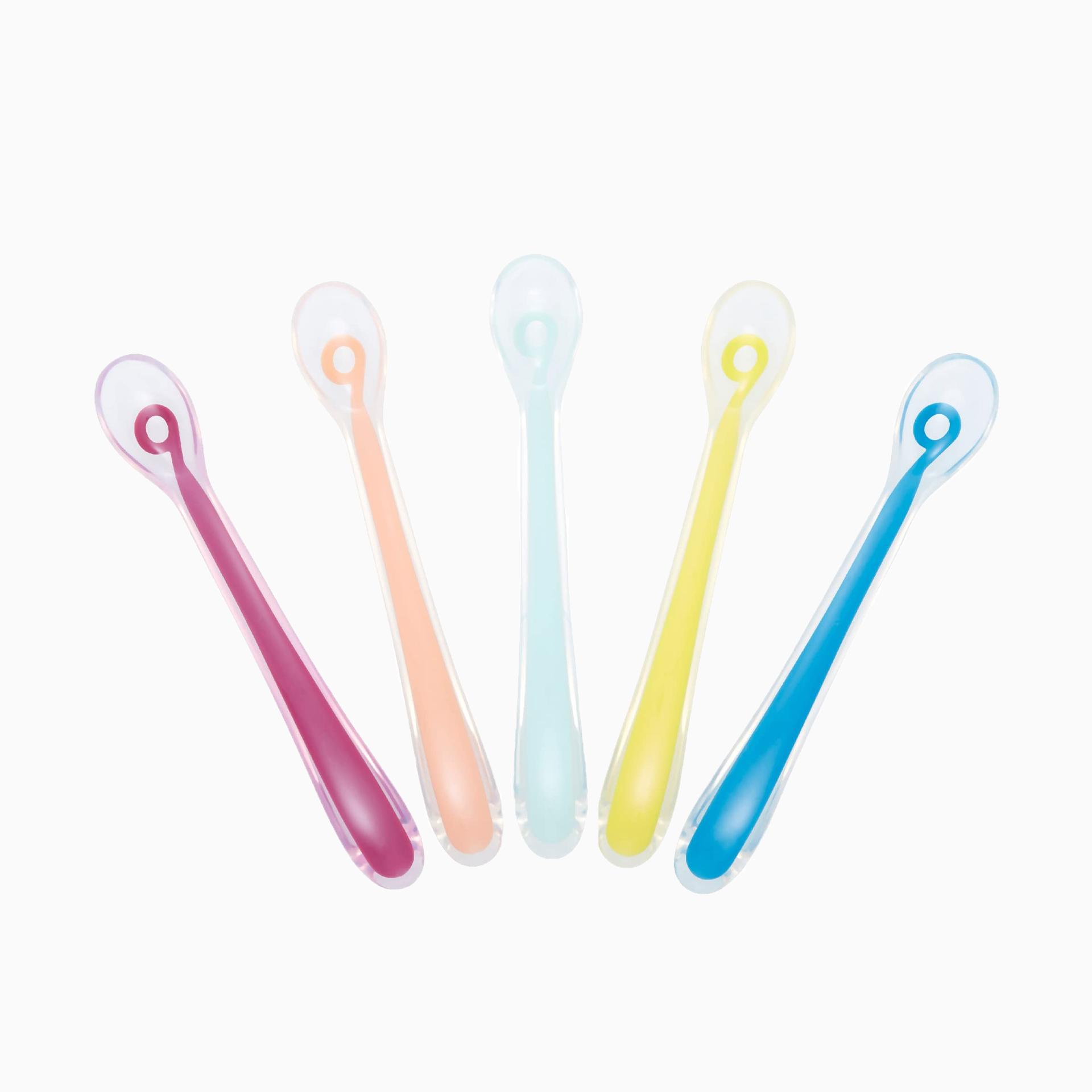 CONJUNTO DE 5 COLHERES SILICONE 1ª IDADE