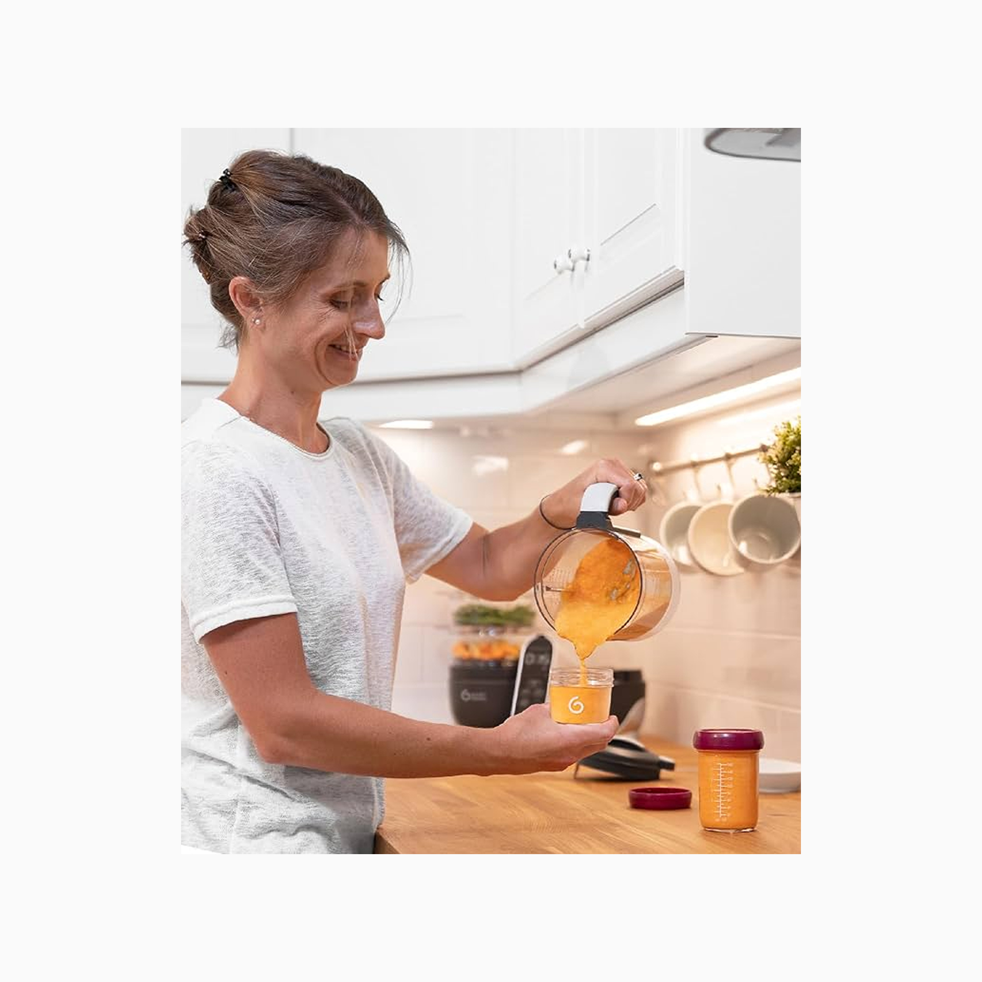 SET 4 FRASCOS DE ARMAZENAMENTO EM VIDRO BABYBOLS