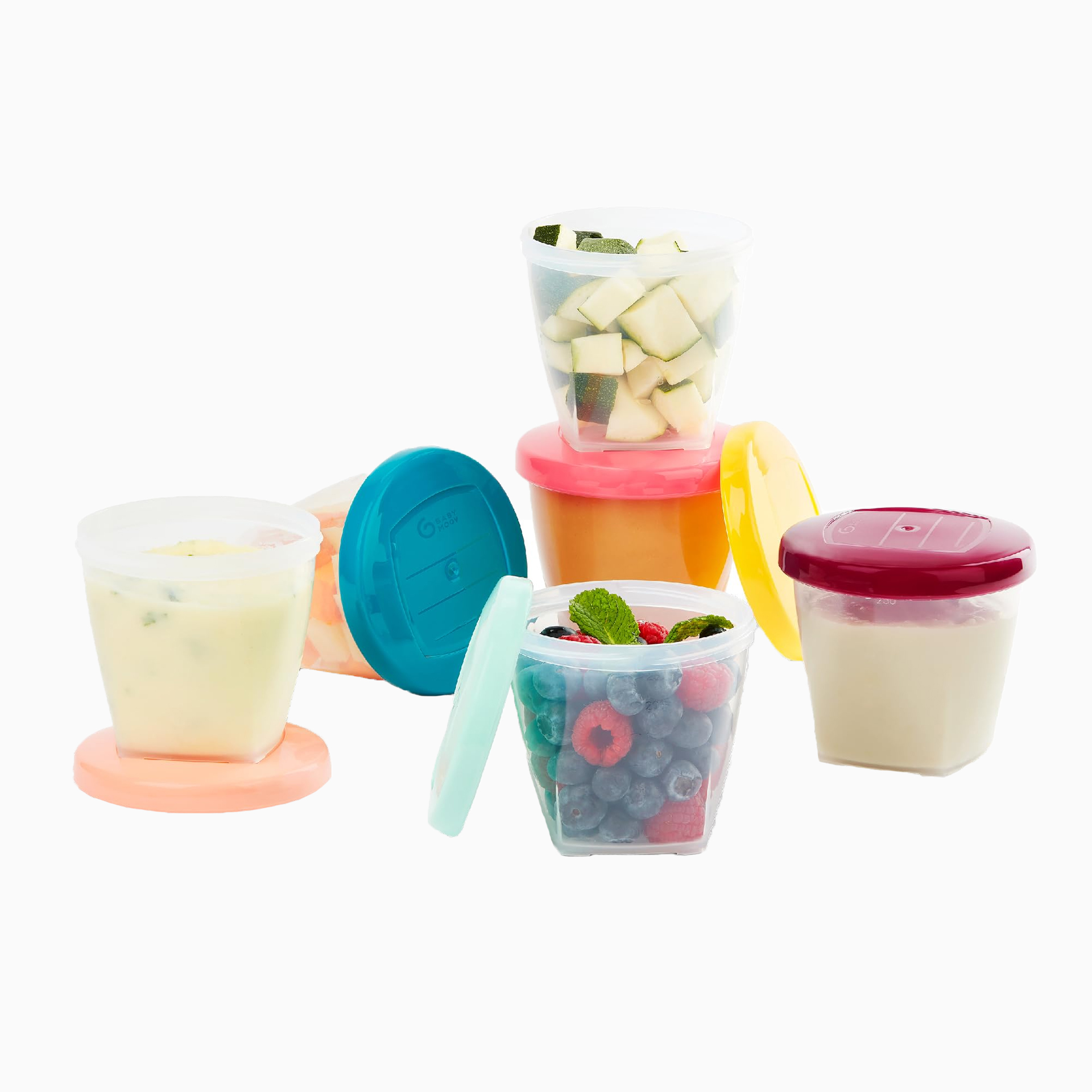 SET 6 FRASCOS DE ARMAZENAMENTO BABYBOLS 250ML