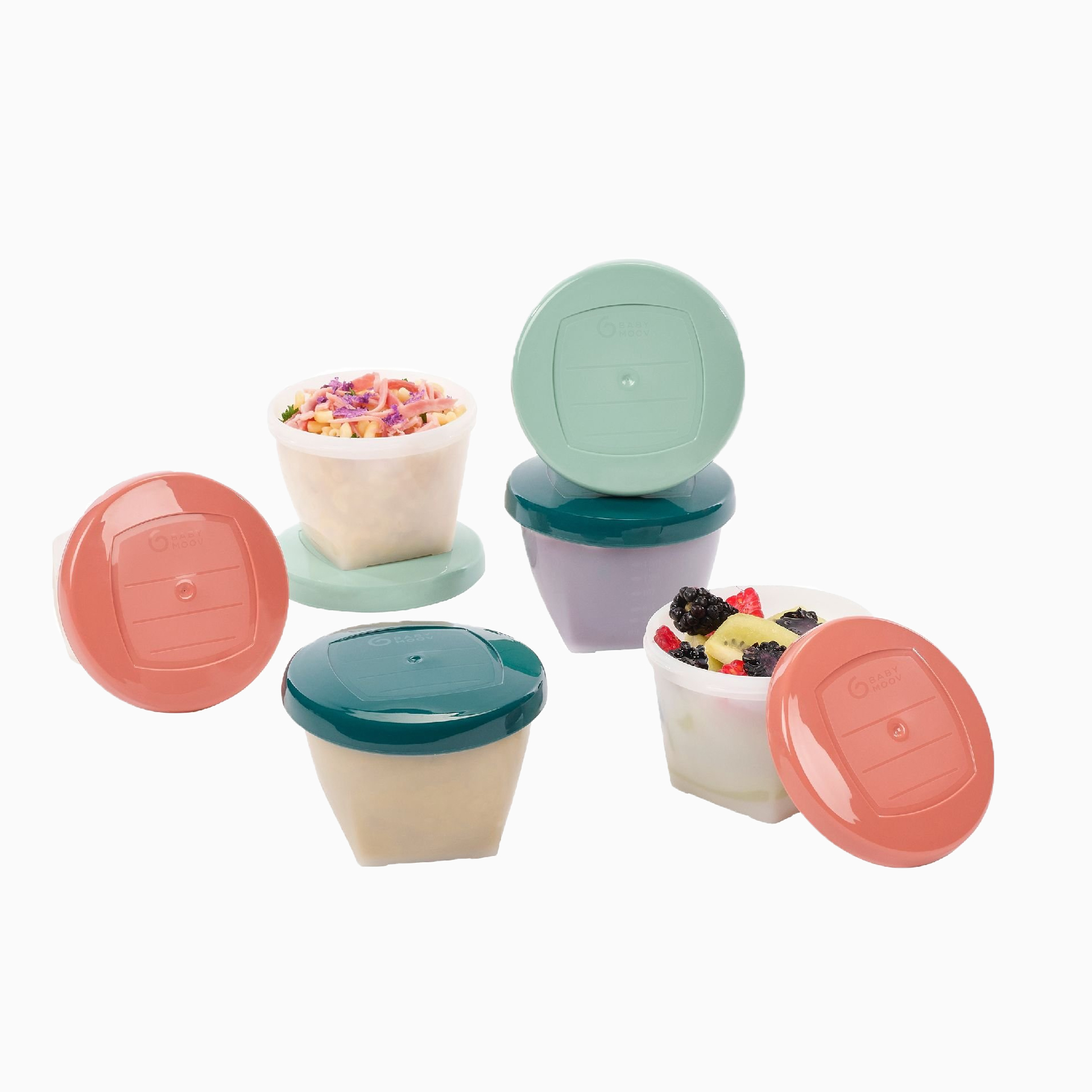 SET 6 FRASCOS DE ARMAZENAMENTO BABYBOLS ORIGEM BIOLÓGICA 180ML