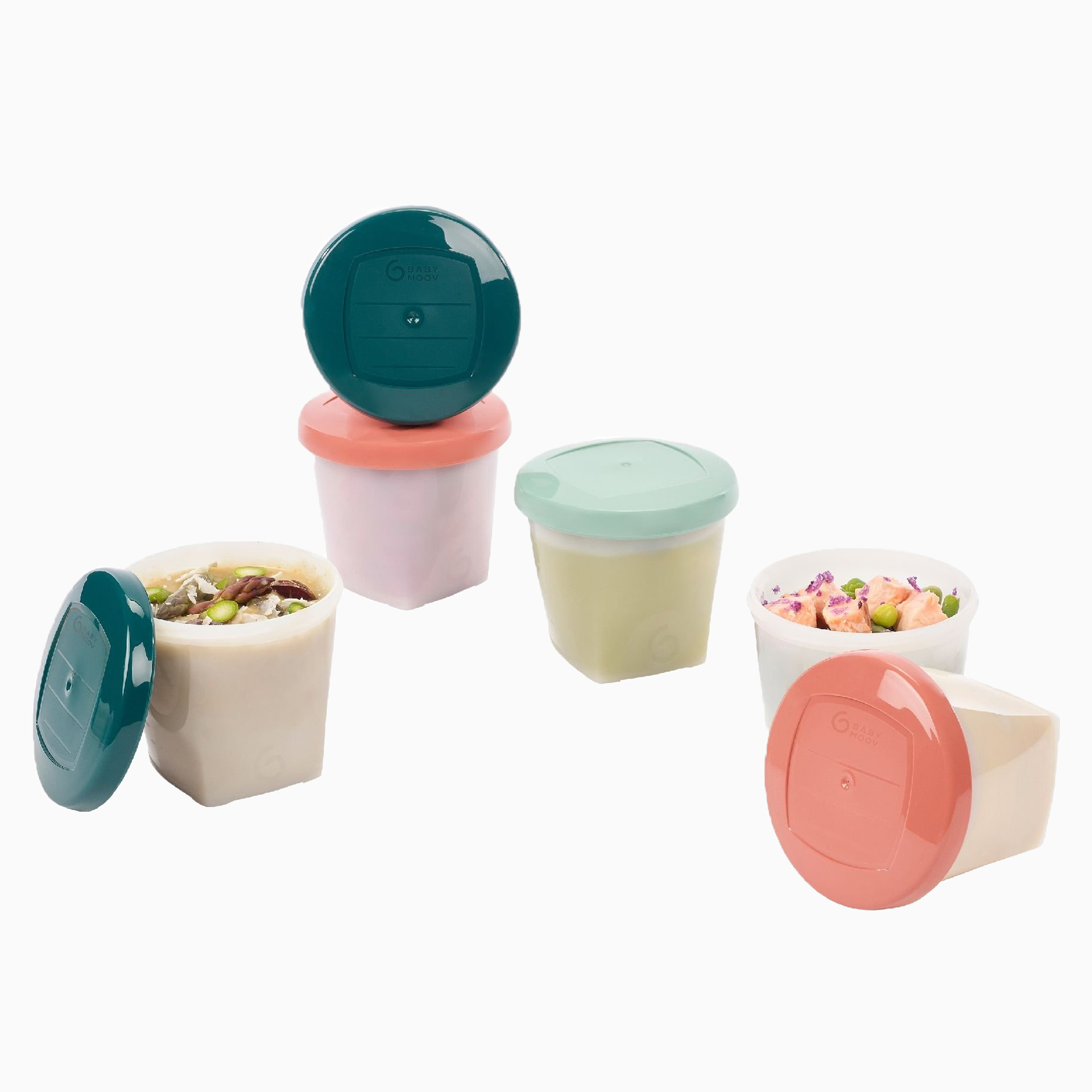 SET 6 FRASCOS DE ARMAZENAMENTO BABYBOLS ORIGEM BIOLÓGICA 250ML