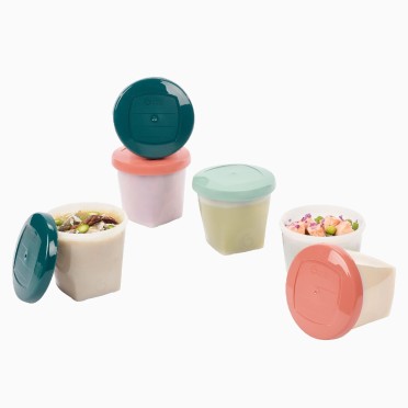 SET 6 FRASCOS DE ARMAZENAMENTO BABYBOLS ORIGEM BIOLGICA 250ML