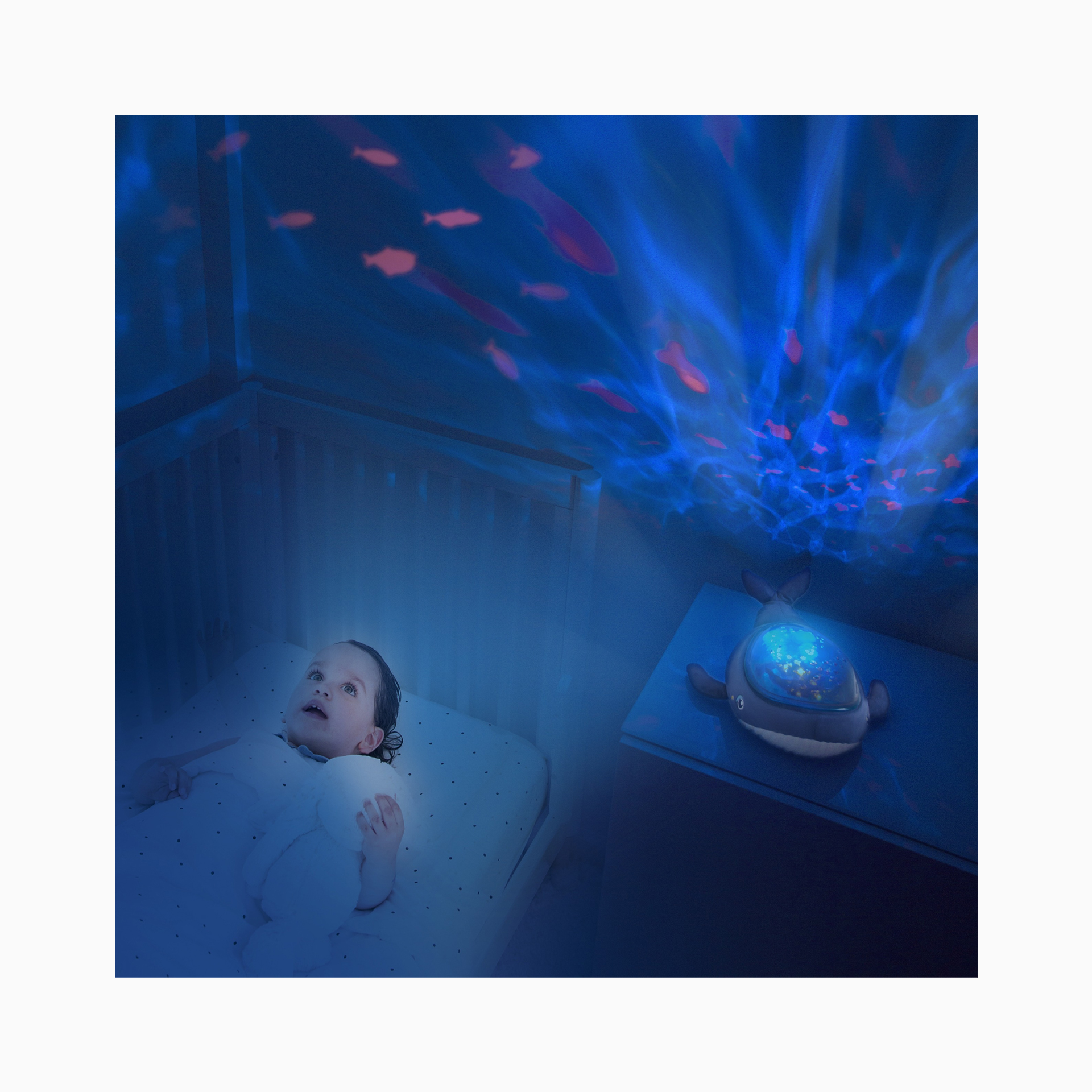 PROJETOR DE PELUCHE AQUA DREAM BALEIA