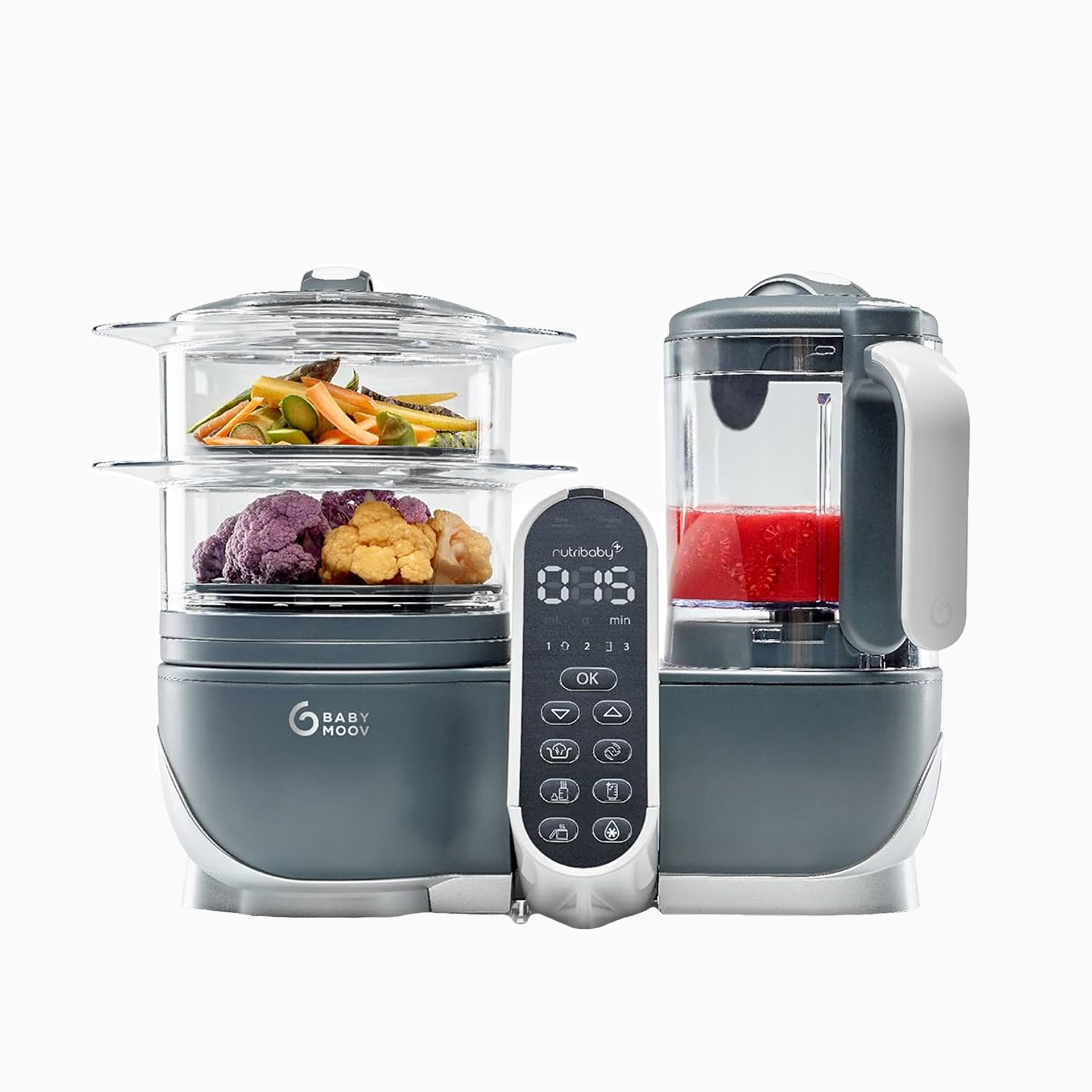 ROBOT DE COZINHA MULTIFUNCIONAL NUTRIBABY + INDUSTRIAL GREY