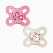 PACK CHUPETA START PURE 0-2M ROSA