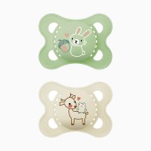 PACK CHUPETA ORIGINAL PURE 2-6M VERDE