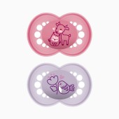 PACK CHUPETA ORIGINAL PURE 6M+ ROSA