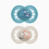 PACK CHUPETA ORIGINAL PURE 6M+ AZUL
