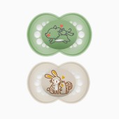 PACK CHUPETA ORIGINAL PURE 6M+ VERDE