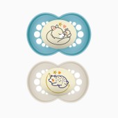 PACK CHUPETA ORIGINAL PURE NIGHT 6M+ AZUL