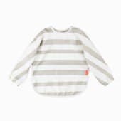 BABETE COM MANGAS E BOLSO STRIPES SAND