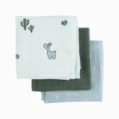 PACK 3 MUSSELINAS LALEE BLUE