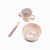 CONJUNTO PRIMEIRA REFEIO FOODIE HAPPY CLOUDS POWDER