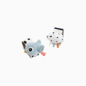 CONJUNTO 2 CHOCALHOS DE PULSO HAPPY CLOUDS BLUE