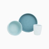CONJUNTO DE JANTAR STICK&STAY DEER FRIENDS BLUE