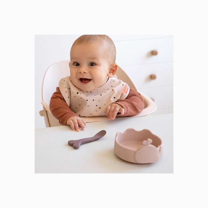 TAÇA E COLHER SILICONE STICK&STAY WALLY