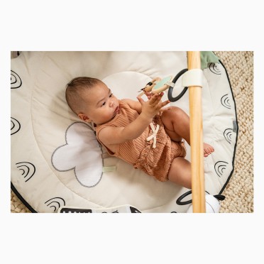 TAPETE DE ATIVIDADES LUXE DEVELOPMENTAL GYMINI BLACK & WHITE DCOR