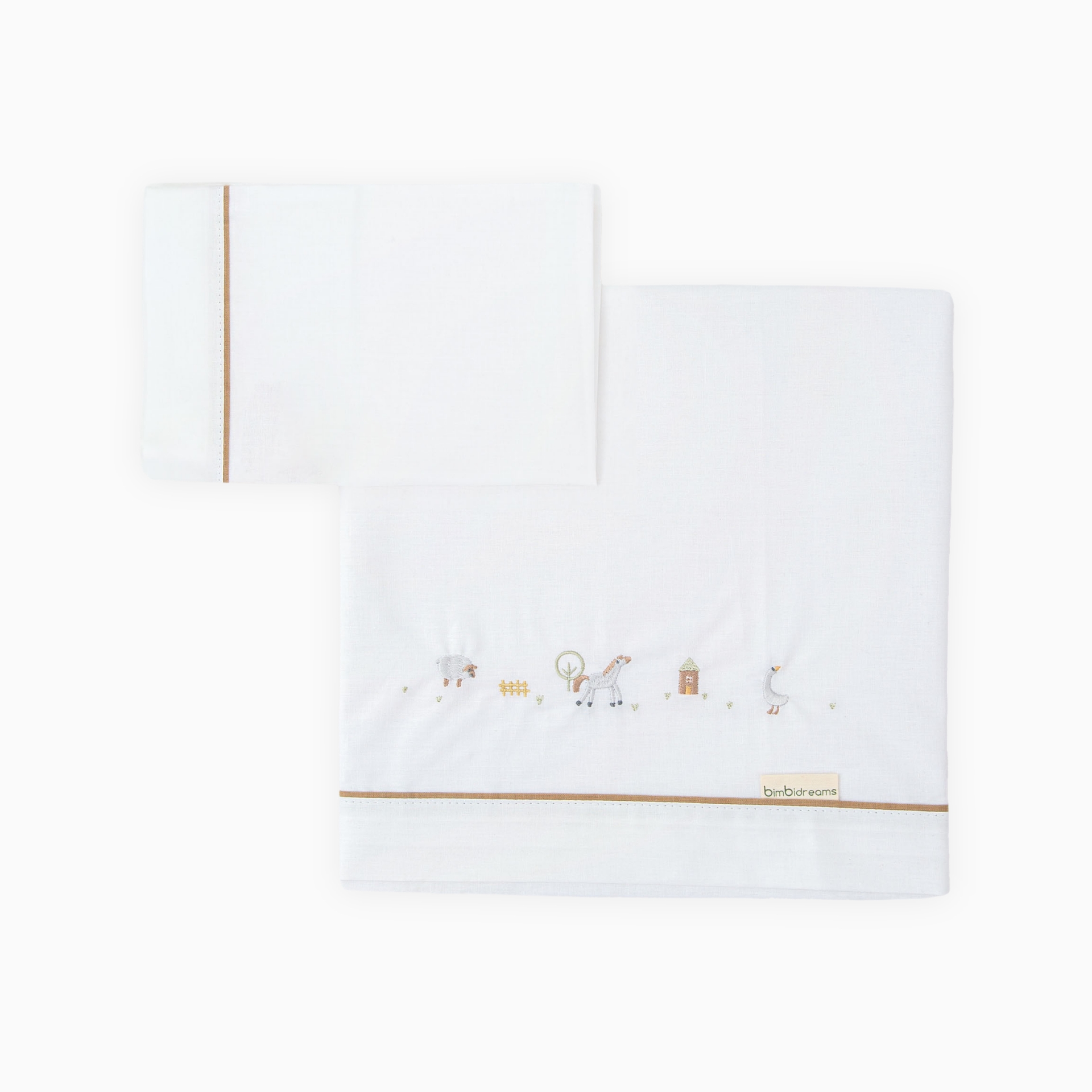 LENÇÓIS ALGODÃO FARM BRANCO/LINO