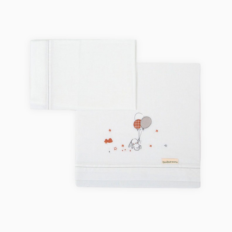 LENÇÓIS ALGODÃO JOLIE BRANCO/LINO