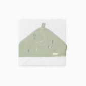 TOALHA DE BANHO TREX BRANCO/VERDE