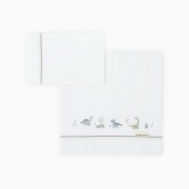 LEN��IS ALGOD�O TREX BRANCO/VERDE
