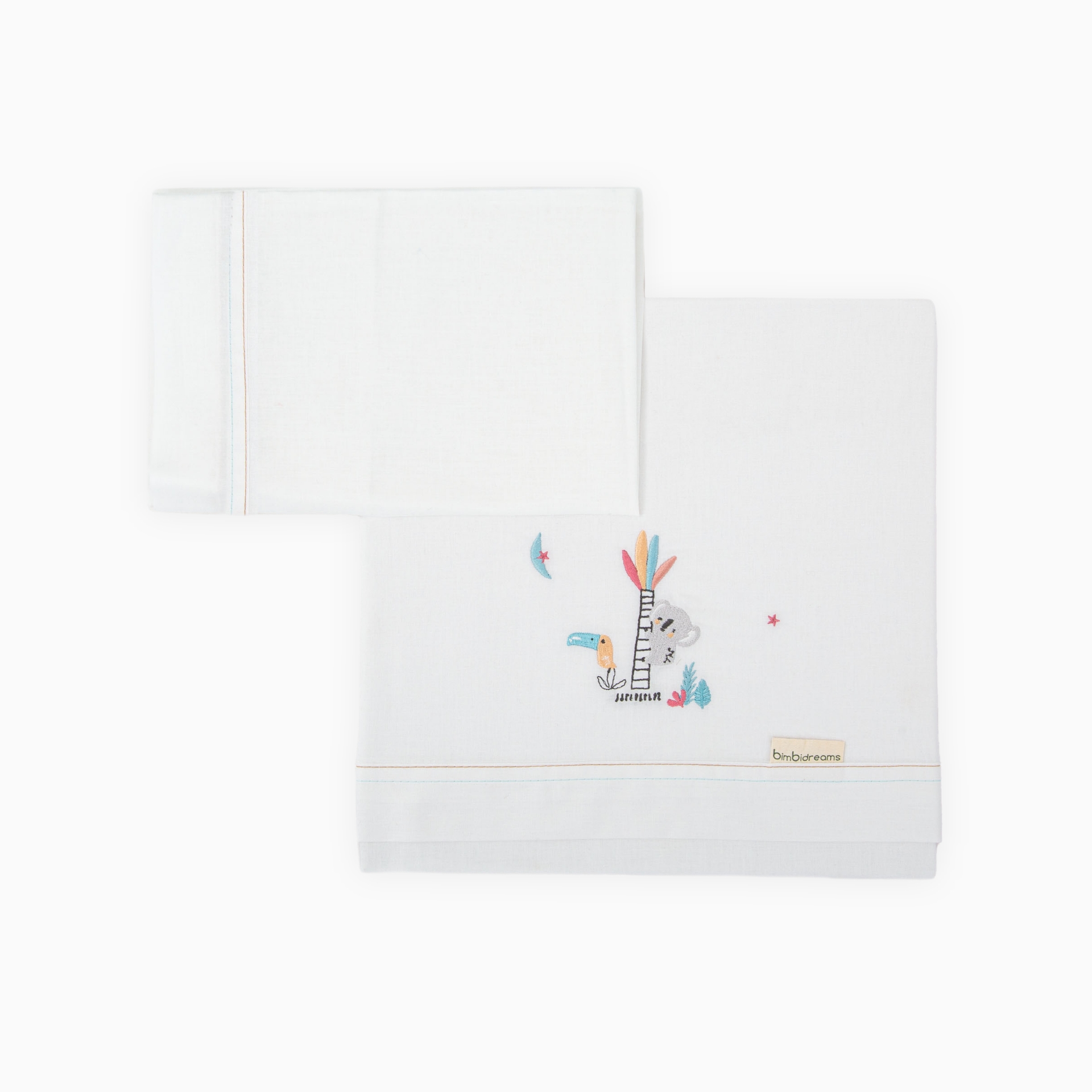 LENÇOL PARA ALCOFAS TUCAN BRANCO/VERDE