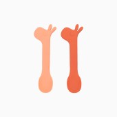 PACK 2 COLHERES SILICONE PAPAYA