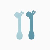 PACK 2 COLHERES SILICONE BLUE